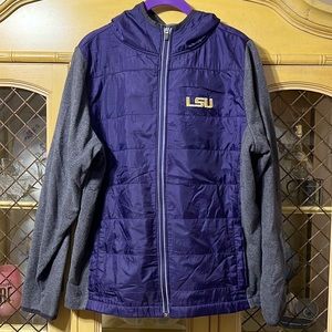 Colosseum Purple and Gray Kids Puffer Jacket